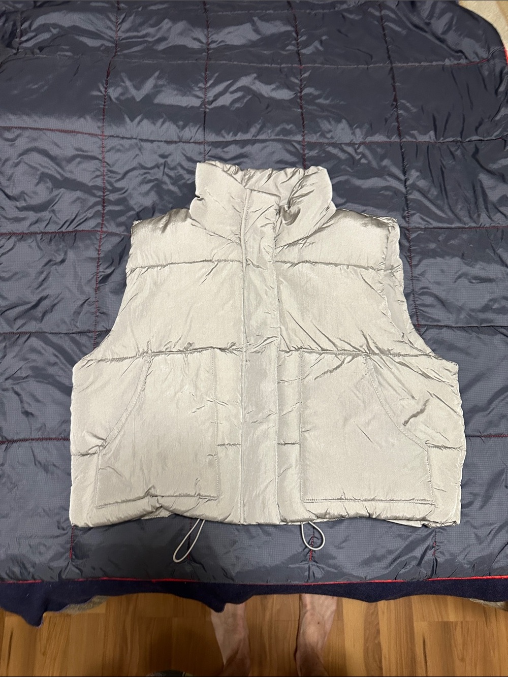 Stoosh Cream Puffer Vest - Women's Sleeveless Jacket